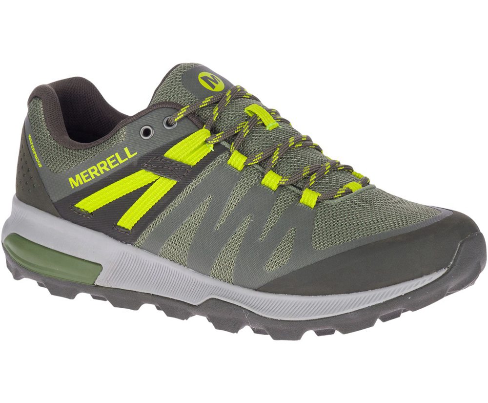 Merrell Hiking Shoes Olive - Zion FST Waterproof - Mens 53KTGFAYB